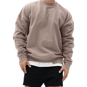 เสื้อสเวตเชิ้ตคอกลมผู้ชาย แขนยาว ผ้าเทอร์รี่น้ำหนักเบา สไตล์ลำลอง สำหรับออกกำลังกาย เสื้อพูลโอเวอร์ ผ้าฝ้าย - Product Image 1