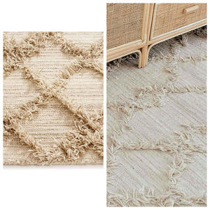 Alfombra de área de puntos de estrella de mar personalizada Fenna, alfombra lavable de algodón de felpa de PVC bordada suave y sedosa, precio económico - Product Image 5