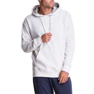 Sweat-shirt à capuche rouge pour homme, coupe classique, couleur unie, en molleton de coton, pull décontracté avec poche avant, collection automne 2026 - Product Image 5