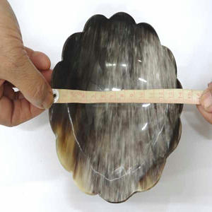 2025 European New Arrival Best Selling Vintage <b>Ceramic</b> <b>Serving</b> Horn <b>Bowl</b> Home Food Safe Natural Horn Design Exclusive Polished - Product Image 4