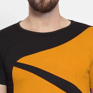 Camisetas Sólidas de Moda para Hombre, de Alta Calidad, Transpirables, de Poliéster/Algodón, con Logotipo y Diseño Personalizados, Bajo MOQ, Precio de Fábrica - Product Image 2