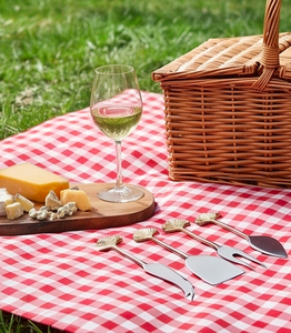 <b>Cheese</b> <b>Knives</b> <b>Set</b> In Stainless Steel With Seashell Handle Perfect For Wedding Kitchenware Gift Packaging And Dining Use - Product Image 5