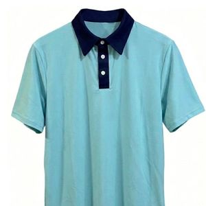 Chemise en polyester tricoté pour homme, respirante, séchage rapide, vêtements de sport décontractés, logo personnalisé, uniforme, chemise de golf, fournisseur en gros, OEM - Product Image 1