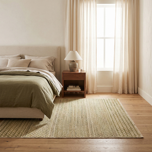 Ivory Sage Green Solid Color <b>Rug</b> Small 100% New Zealand Wool Washable Non-Slip Area Carpet for Living Room Hotel Interiors - Product Image 3