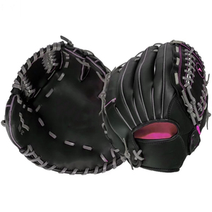 Professional Leather Baseball Glove H-Web Right-Handed Outfield Full Finger Non-Slip Hook And Loop Closure Adult Size - Product Image 2