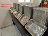 Machine de fabrication de barquettes en aluminium à haut rendement et haute précision, système électrique semi-automatique, production à double cavité, moteur