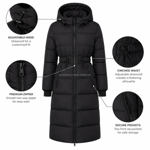 Vente en gros OEM – Manteau matelassé de luxe pour femme avec col en fausse fourrure, doudoune épaisse, export en vrac, personnalisation usine - Product Image 6
