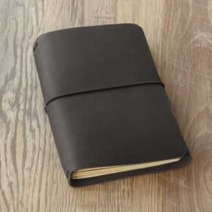 Housse de protection pliable en cuir véritable de luxe pour carnet, organiseur de journal, support rechargeable pour professionnels NBC-0005 - Product Image 4