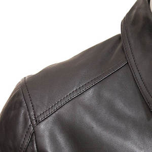 Chaqueta de Hombre Personalizada de Cuero Genuino y Lona, Estilo Urbano, Invierno, Impermeable, Resistente al Viento, Transpirable, de Alta Calidad - Product Image 4