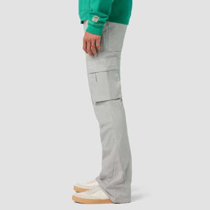 Pantalon cargo droit décontracté pour homme, couleur personnalisable, tissu extensible confortable, imperméable, respirant, poches cargo pratiques, taille moyenne - Product Image 3