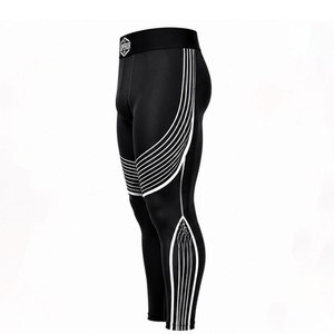 Pantalones deportivos elásticos para hombre diseñados para atletas que necesitan flexibilidad, estabilización muscular y control de la humedad - Product Image 3