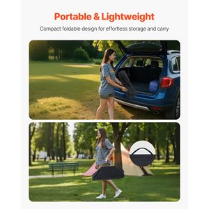Tavolo da Campeggio Pieghevole Portatile in Alluminio, Tavolini Laterali Arrotolabili per Picnic, Leggero e Compatto con Borsa per Spiaggia e Attività all'Aperto - Product Image 5