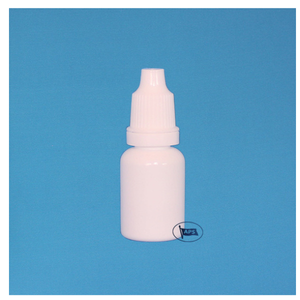 Botella Cilíndrica Blanca de Plástico PP con Gotero, 5-15 ml, para Uso Cosmético, Fondo Plano, Tapa Sellada - Product Image 1