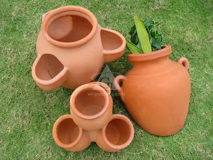 กระถางโมเสคดินเผารูปทรงกลมพร้อมงานแกะสลักด้วยมือ เป็นมิตรกับสิ่งแวดล้อม สำหรับบ้านและสวน - Product Image 2