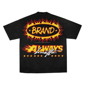 Camiseta de Hombre con Efecto Desgastado, Estilo Casual Holgado, Antiarrugas y Antidesgarro, de Algodón Sólido, en Oferta - Product Image 5