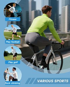 Rash Guard For Men Athletic <b>Base</b> <b>Layer</b> MMA Compression Shirt Turtle Neck <b>Long</b> <b>Sleeve</b> Rash Guard For Gym Training Running Cycling - Product Image 6