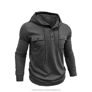 เสื้อกันหนาวมีฮู้ดสำหรับผู้ชายเสื้อทำงานวินเทจสไตล์อเมริกันย้อนยุคฤดูใบไม้ร่วงฤดูหนาว - Product Image 3