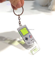 Llavero con Soporte para Teléfono Móvil, Impresión UV, Acrílico Duradero, Regalo Promocional, Souvenir, Diseño de Consola de Juegos, Forma 3D Personalizable