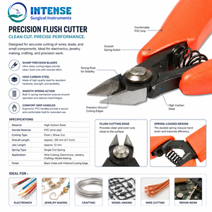 Pince coupante de précision en gros pour usine, en acier à haute teneur en carbone, outil de coupe de fil pour la fabrication de bijoux avec poignée à ressort - Product Image 2