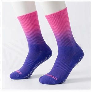 North Approach Crew <b>Socks</b> Pink to Purple Ombre Breathable Yoga <b>Socks</b> for Adults Summer - Product Image 3