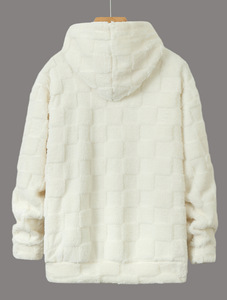 Sweat à capuche décontracté pour femme en molleton de coton délavé style vintage, épaules tombantes, poche kangourou, bordure côtelée, style streetwear rétro - Product Image 4