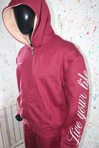 Survêtement couleur marron avec capuche couleur beige 450 GSM 100% coton Brodé Clush Inudstries - Product Image 6