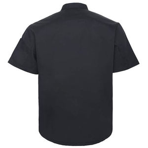 Overol de Trabajo de Alta Visibilidad para Hombre, Blanco, Manga Corta, Cuello Negro, Transpirable, Uniforme de Trabajo de Algodón - Product Image 2