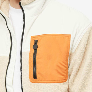 ผู้ผลิตเสื้อผ้าแบบกำหนดเอง OEM เสื้อแจ็คเก็ตผู้ชายผ้าฟลีซโพลาร์ย้อมสีพื้น ระบายอากาศได้ดี มีซิป ผ้าแคนวาส RC สำหรับฤดูใบไม้ร่วง แบบ Softshell ถักทออย่างดี คอตั้ง - Product Image 4