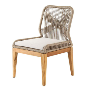 Meubles de restaurant de luxe pour terrasse extérieure en aluminium avec structure en bois de teck d'Indonésie - Product Image 1