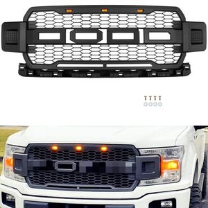 Parrilla Delantera con Luz LED Negra Mate para Sistemas de Iluminación de Camionetas Ford F150 2018-2020 - Product Image 4