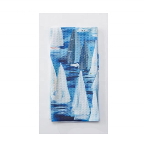 Serviettes de thé 100% coton brodées de golf durables et élégantes 200 sergé GSM écologique à séchage rapide biodégradable en vrac exportation en gros - Product Image 1