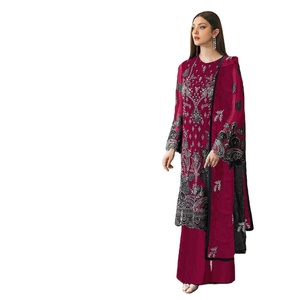 2024 Viscosa de alta calidad Georgette Salwar Kameez Indian/Pakistani Wedding and Festival Wear - Product Image 1