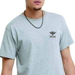 T-shirt homme imprimé sur mesure, 100% coton, couleur unie, coupe ample, fabriqué au Pakistan - Product Image 4