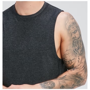 Débardeurs de sport sans manches pour hommes, entraînement, fitness, musculation, été, coton, séchage rapide, vêtements de sport - Product Image 5