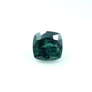Zafiro Verde Azul Turquesa Natural, Corte Cojín, Gema Suelta de 5.5x5.5x4mm, 1.14 Quilates para Joyería - Product Image 2