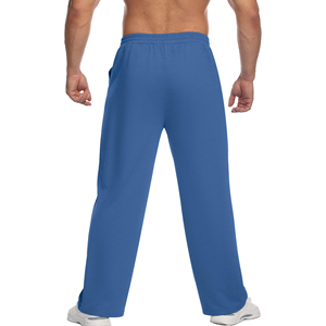 Custom Solid Color Sweatpants For Men's Heavyweight 100$ Cotton Blend Material Durable Relaxed Fit Sweatpants Durable <b>Trousers</b> - Product Image 5
