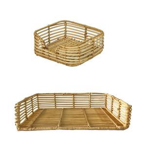 Bandeja Decorativa Colgante LINEA KITCHEN, Bandeja de Bambú y Ratán para Mesa de Cocina, Organizador de Despensa, Juego de Cubiertos y Porta Cubiertos - Product Image 3