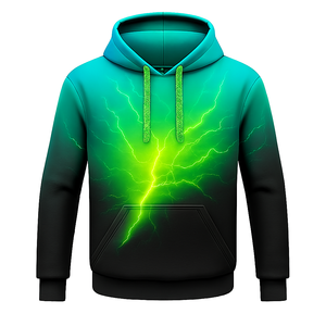 Sudadera con Capucha Extra Grande de Poliéster Transpirable, con Bolsillo Canguro y Paneles en Contraste, Cómoda para el Invierno - Product Image 2