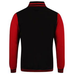 Men's Wool Letterman Varsity <b>Jacket</b> Custom Black with Embroidered Logos Real Leather <b>Waterproof</b> Made Pakistan for <b>Winter</b> Season - Product Image 5