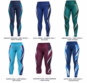 Leggings de Gimnasia y Pantalones Ajustados de Alto Rendimiento |   Bloques de Color Azul - Seis Colores |   Fabricante de Ropa Deportiva | - Product Image 5