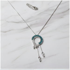 ชุดเครื่องประดับ AD ระยิบระยับคุณภาพพรีเมียมสำหรับเจ้าสาว ลุคหรูหรา ประดับด้วยเพชรแบบอเมริกัน ราคาขายส่งที่เหมาะสมสำหรับผู้ซื้อ - Product Image 3