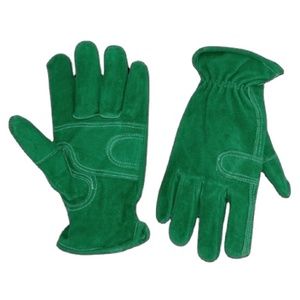 Leather Work <b>Gloves</b> Real Leather Working <b>Gloves</b> High Quality Stainless Steel Safety Cuff Waterproof Anti-Vibration Working - Product Image 4
