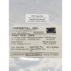 Adaptador de Protección AMAT 0020-23586, Placa de 8 Pulgadas, G12 - Equipo y Piezas de Semiconductores de Confianza de Marca Global - Product Image 3