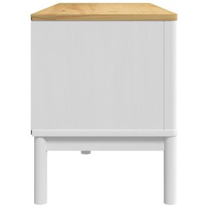 Supporto TV legno massello pino FLORO bianco 44.9 "x 16.9" x 21.7 "solido pino TV Stand - Product Image 6
