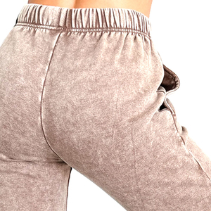 Pantalon de jogging pour femme, style streetwear, délavé à l'acide, coupe droite, avec cordon de serrage, idéal pour la course et l'exercice - Product Image 6