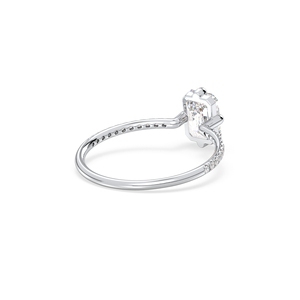 Bagues de fiançailles en or massif 14 carats avec diamants HPHT CVD cultivés en laboratoire, vente directe du fabricant REYES, pour femmes, cadeau idéal, bijoux fins. - Product Image 6