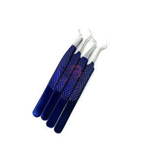 Pince à épiler en acier inoxydable haute durabilité, outil de beauté de précision, pointes fines, application précise des extensions de cils, salon professionnel - Product Image 1