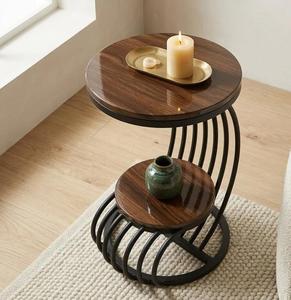 Modern Teak Wood <b>Console</b> <b>Table</b> With Pedestal Base For Courtyard Outdoor Use Stable Design - Product Image 4