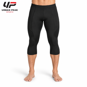 Bequeme Herren-Capri-Leggings mit elastischem Bund, atmungsaktivem Stoff und flexibler Passform für einen aktiven Lebensstil. - Product Image 1