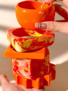 Premium Epoxy Resin Bangle Stack for Women Wedding Party Festive Handcrafted Smooth Finished Luxurious Fashion Jewelry <b>Bracelet</b> - Product Image 4